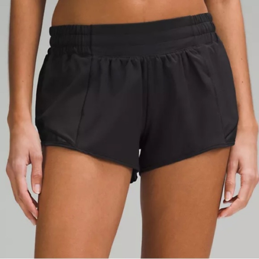 Lululemon black hotty hot shorts